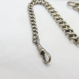 Sterling Silver Graduating Link Albert Watch Chain 1920 Birmingham Antique