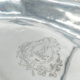 George III Large Crested Swing Handle Fruit Basket Bowl Antique 1795 London