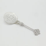 Norwegian .830 Silver Thune Anointing Spoon Nordic Patterns Antique c1920 Deco