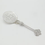Norwegian .830 Silver Thune Anointing Spoon Nordic Patterns Antique c1920 Deco