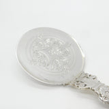 Norwegian .830 Silver Thune Anointing Spoon Nordic Patterns Antique c1920 Deco