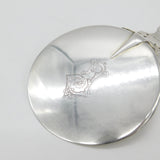 Norwegian .830 Silver Thune Anointing Spoon Nordic Patterns Antique c1920 Deco