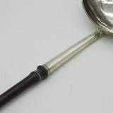 George II Sterling Silver & Turned Wooden Toddy Ladle Antique 1734 London