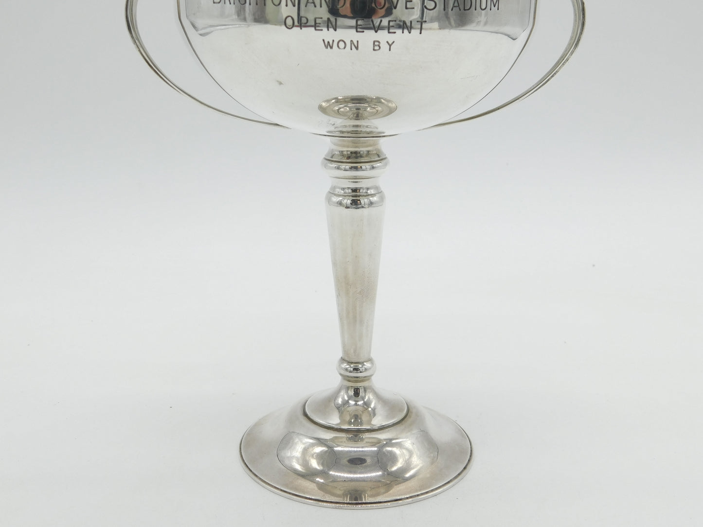 Sterling Silver Greyhound Racing Trophy Cup Antique 1936 London Art Deco