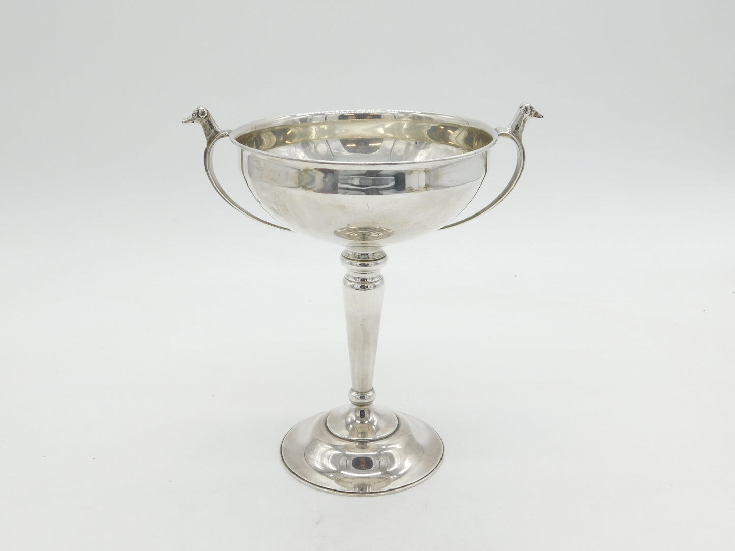 Sterling Silver Greyhound Racing Trophy Cup Antique 1936 London Art Deco