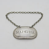 George III Sterling Silver Madeira Decanter Label Antique 1816 London