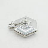 Sterling Silver Table Lighter & Ashtray Set Antique 1921 Hukin & Heath Deco