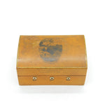 Victorian Mauchline Ware Burns' Monument Sewing String Box Antique c1860