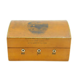 Victorian Mauchline Ware Burns' Monument Sewing String Box Antique c1860