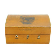 Victorian Mauchline Ware Burns' Monument Sewing String Box Antique c1860