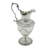 George III Sterling Silver Neoclassical Pedestal Jug Antique 1773 London