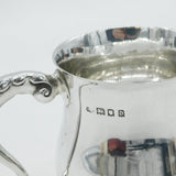 Sterling Silver Baluster Tankard Christening Mug Antique 1919 London Art Deco