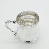 Sterling Silver Baluster Tankard Christening Mug Antique 1919 London Art Deco