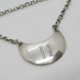George III Sterling Silver Crescent 'H' Hollands Gin Decanter Label Antique 1800