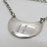George III Sterling Silver Crescent 'H' Hollands Gin Decanter Label Antique 1800