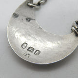 George III Sterling Silver Crescent 'H' Hollands Gin Decanter Label Antique 1800
