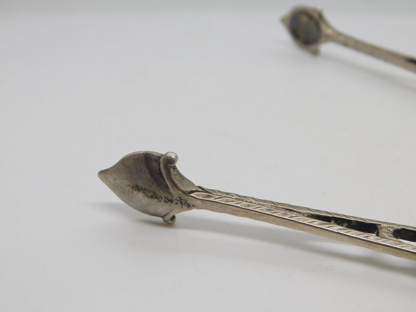 George I Sterling Silver Sprung-arm Sugar Tongs Antique c1720 Samuel Hitchcock