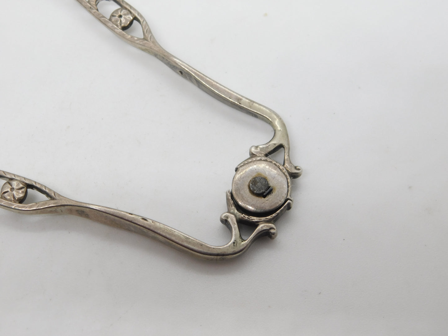 George I Sterling Silver Sprung-arm Sugar Tongs Antique c1720 Samuel Hitchcock