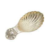 Sterling Silver Shell Bowl Tea Caddy Spoon Vintage 1993 Birmingham