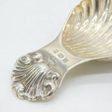 Sterling Silver Shell Bowl Tea Caddy Spoon Vintage 1993 Birmingham