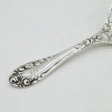 Sterling Silver Floral Pattern Tea Caddy Spoon Antique 1924 Birmingham