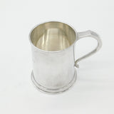 Sterling Silver Half-Pint Tankard 'Oh! Joy' Engraved 1914 Birmingham Antique