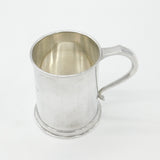 Sterling Silver Half-Pint Tankard 'Oh! Joy' Engraved 1914 Birmingham Antique