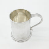 Sterling Silver Half-Pint Tankard 'Oh! Joy' Engraved 1914 Birmingham Antique