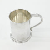 Sterling Silver Half-Pint Tankard 'Oh! Joy' Engraved 1914 Birmingham Antique