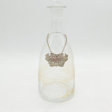 Victorian Sterling Silver Floral Madeira Decanter Label Antique 1847 Birmingham