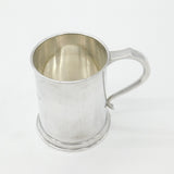 Sterling Silver Half-Pint Tankard 'Oh! Joy' Engraved 1914 Birmingham Antique