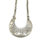 George II Sterling Silver Crescent Form Sherry Decanter Label Antique c1755