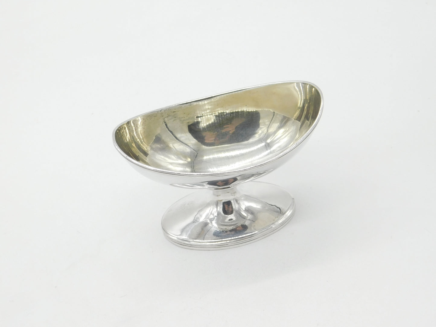 Georgian Sterling Silver Pedestal Salt Cellar 1800 London Antique John Emes