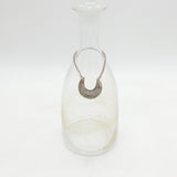 George II Sterling Silver Crescent Form Sherry Decanter Label Antique c1755