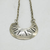 George II Sterling Silver Crescent Hollands Gin Decanter Label Antique c1755