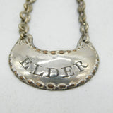 George III Miniature Silver Plated 'Elder' Berry Sauce Ticket Antique c1790