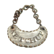 George III Silver Plated Miniature 'Ketchup' Sauce Ticket Antique c1790