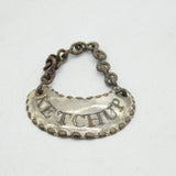 George III Silver Plated Miniature 'Ketchup' Sauce Ticket Antique c1790