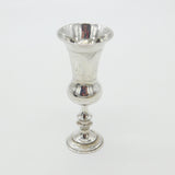Sterling Silver Floral Pattern Kiddush Cup Antique 1912 Birmingham Art Deco