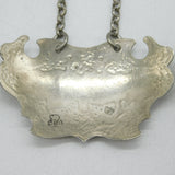 George II Set of Sterling Silver Escutcheon Decanter Labels Sandylands Drinkwater, London c1745