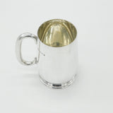 Sterling Silver Pint Tankard Mug Antique 1927 Birmingham Art Deco