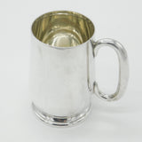 Sterling Silver Pint Tankard Mug Antique 1927 Birmingham Art Deco
