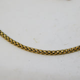 Victorian Short 15ct Yellow Gold Rope Chain Necklace Antique c1890 32cm Length