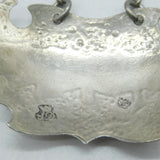 George II Set of Sterling Silver Escutcheon Decanter Labels Sandylands Drinkwater, London c1745