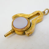 Victorian 14ct Gold, Bloodstone & Sardonyx Spinner Watch Key Fob Antique c1890