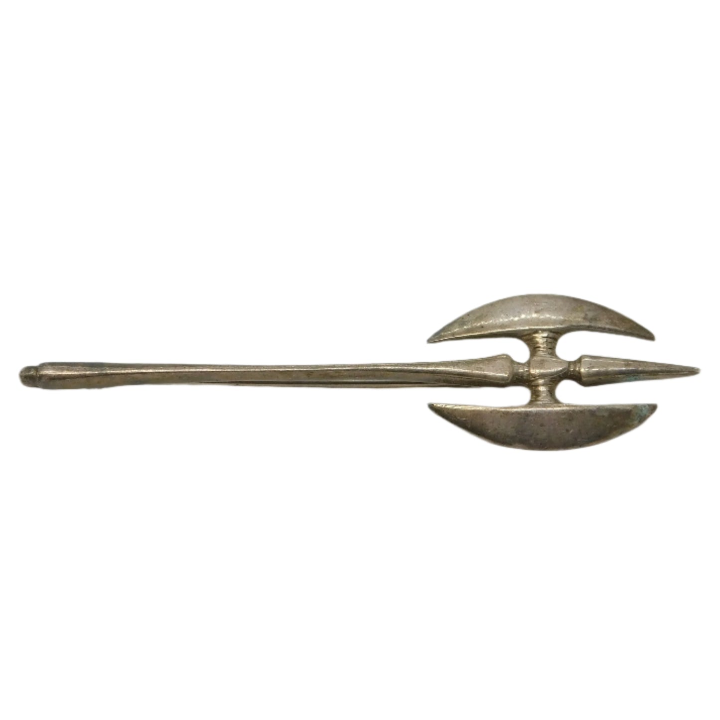 Carrick Jewellery Scottish Sterling Silver Axe Form Kilt Brooch Vintage 1987