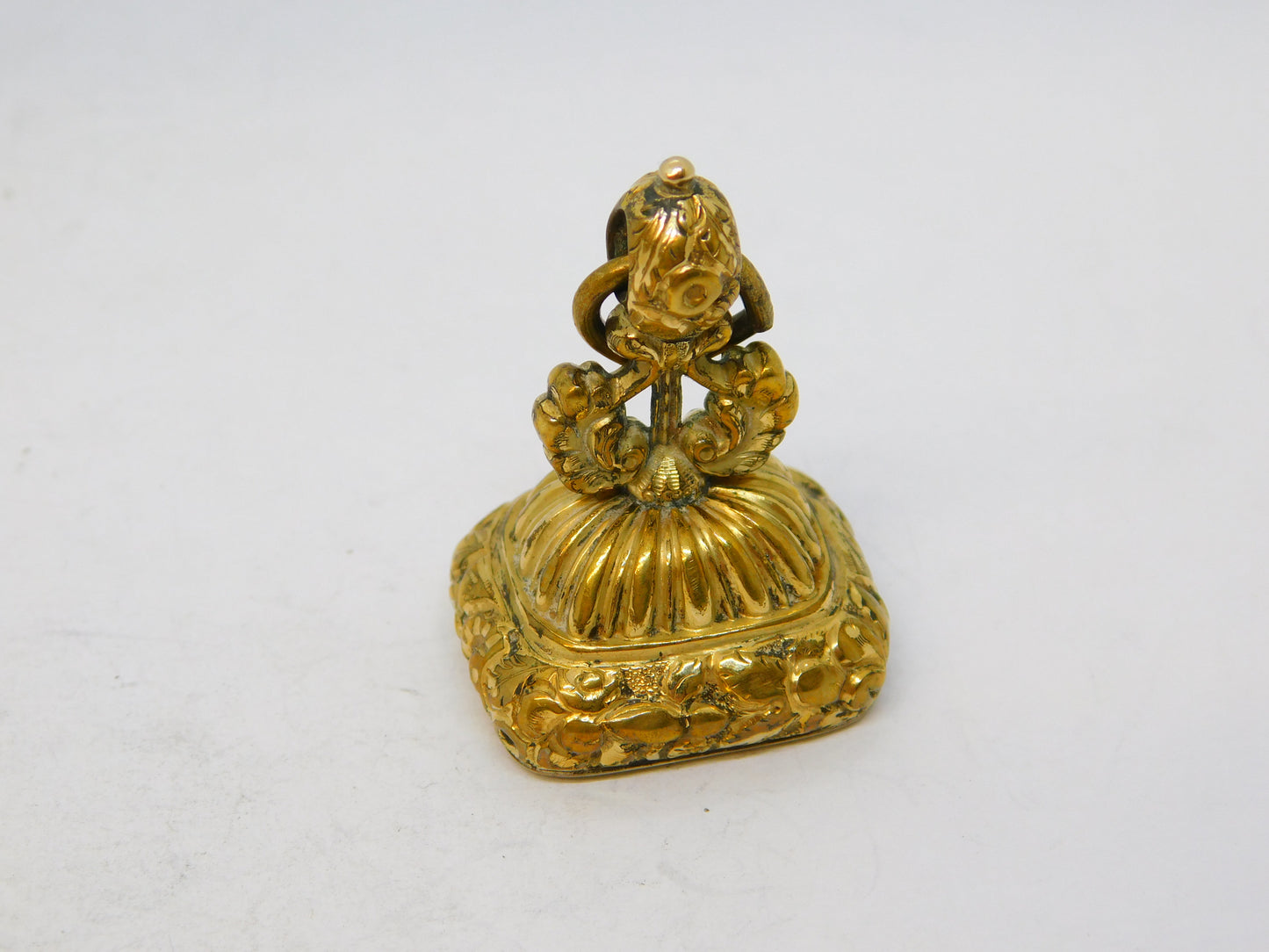 Victorian Large Rolled Gold & Carnelian Agate Fob Seal Antique c1860
