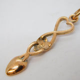 Cymru Gold Welsh 9ct Rose Gold Love Spoon Charm Pendant Vintage c1980