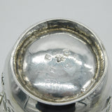 George II Sterling Silver Pierced Crested Treat Basket Antique 1751 London
