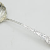 George III Sterling Silver Bright Cut Shell Bowl Ladle Spoon Antique 1784 London